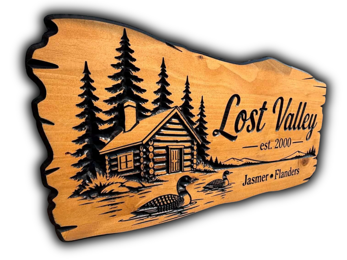 Lakehouse Loon Rustic Sign