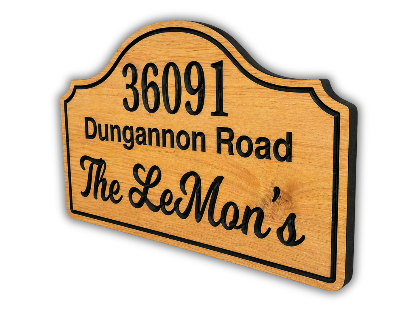 Address Sign with Family Name