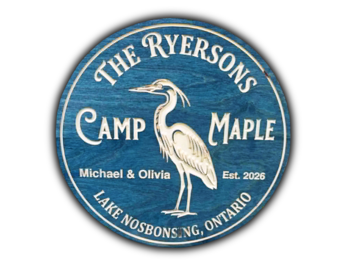 Custom Heron Sign