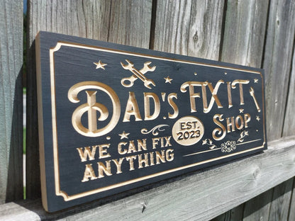 Custom Workshop Sign | Personalized Wood Sign | Wooden Garage Sign | Custom Engraved Wood Sign | Engraved Wooden Sign | Wood Sign | Namesign