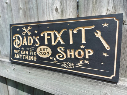 Custom Workshop Sign | Personalized Wood Sign | Wooden Garage Sign | Custom Engraved Wood Sign | Engraved Wooden Sign | Wood Sign | Namesign