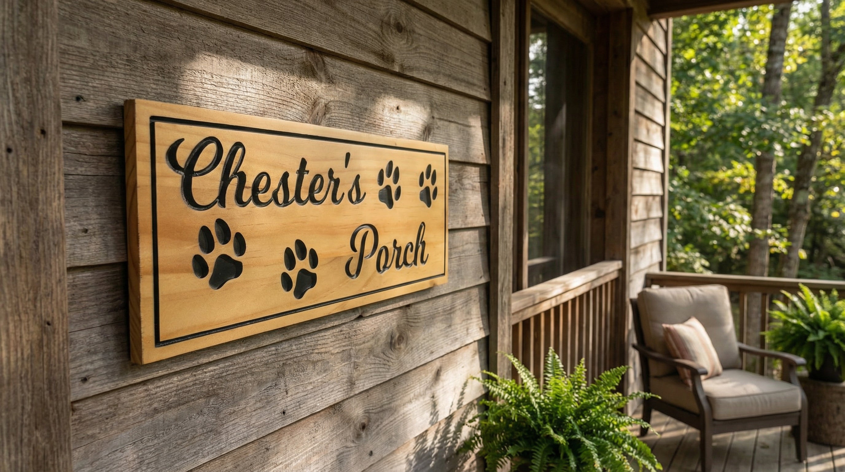 Custom Dog Pet Sign | Personalized Wood Decor – Samgo Woodworking