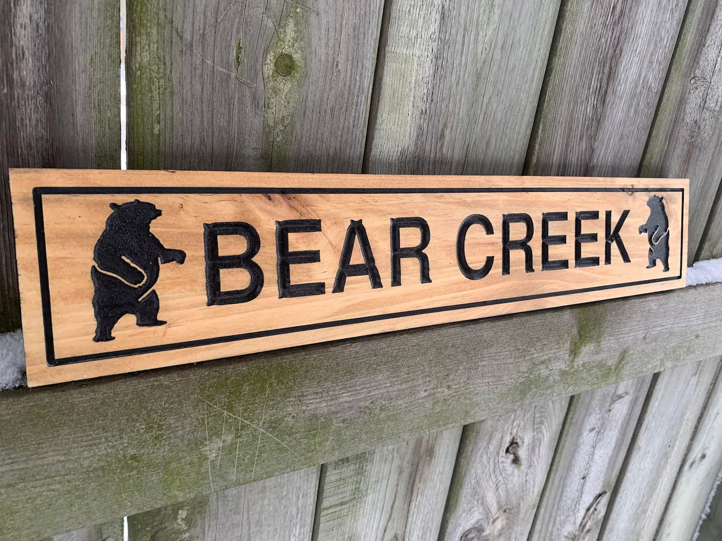 Outdoor Bear Trail Sign