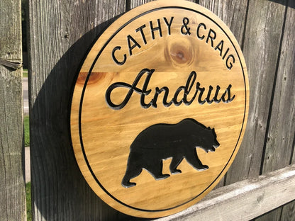 Custom Outdoor Cottage Sign | Personalized Wood Sign | Wooden Lakehouse Sign | Custom Engraved Wood Sign