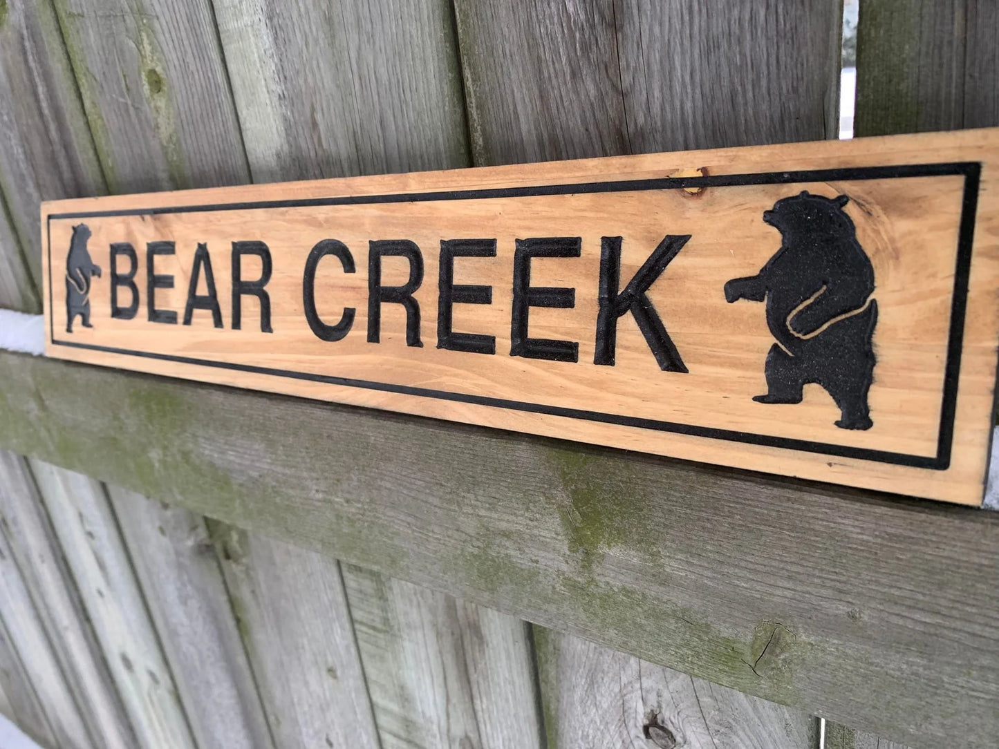 Outdoor Bear Trail Sign
