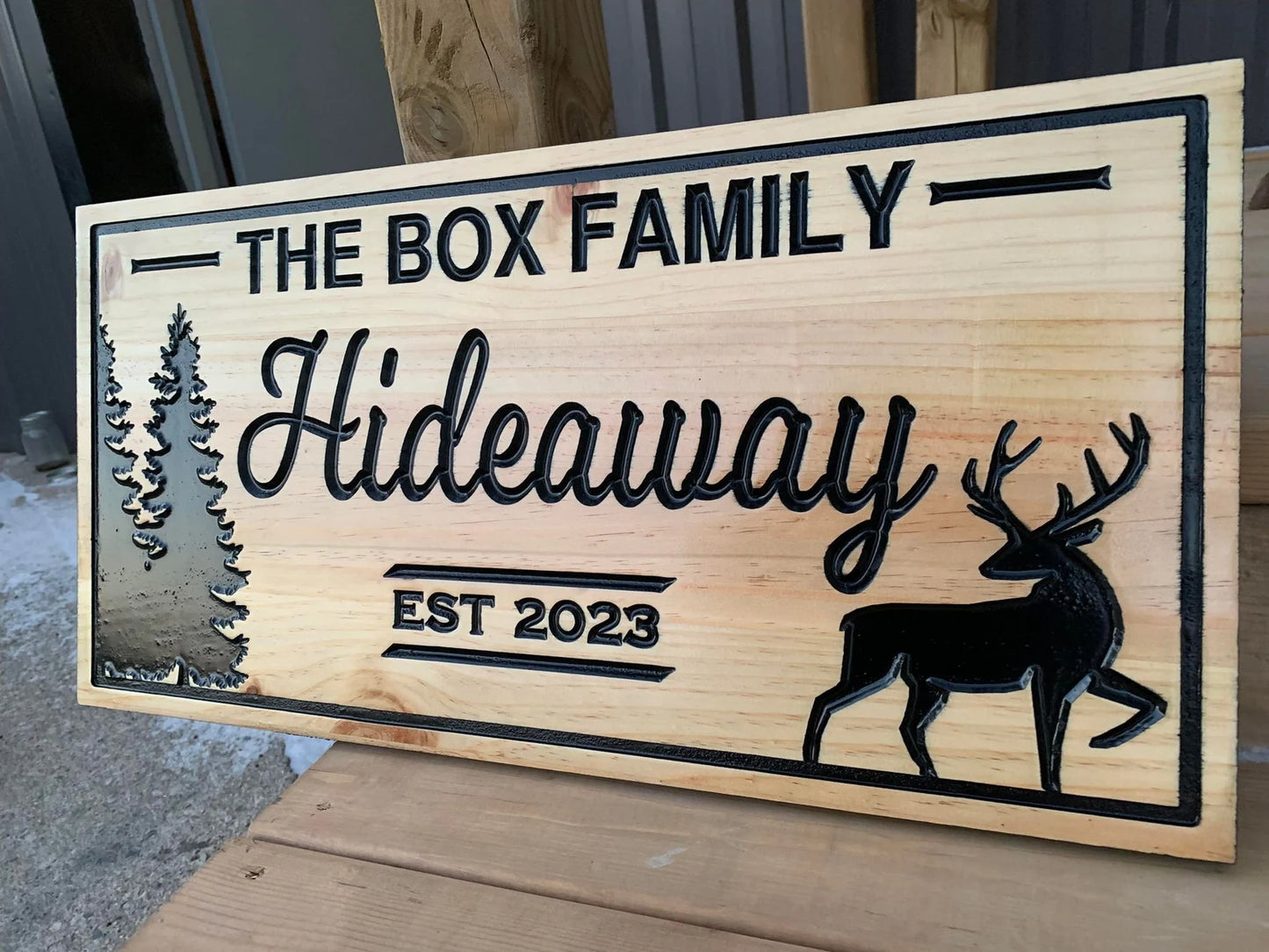 Custom Rustic Cottage Sign | Custom Engraved Lakehouse Sign