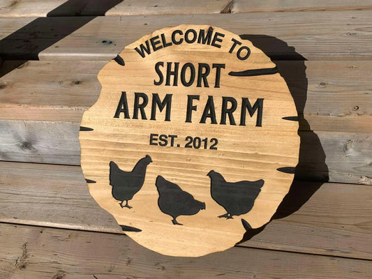 Custom Farm Sign | Chicken Sign