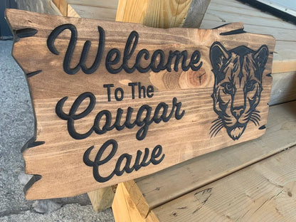 Cottage Sign | Custom Cottage Sign | Wood Cottage Sign | Anniversary Gift | Welcome Sign | Outdoor Rustic Cottage Sign | Engraved Sign