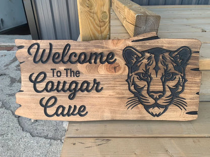 Cottage Sign | Custom Cottage Sign | Wood Cottage Sign | Anniversary Gift | Welcome Sign | Outdoor Rustic Cottage Sign | Engraved Sign