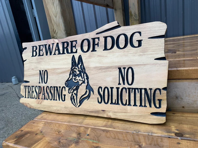 Outdoor Pet Sign Sign | Custom Cottage Sign | Wood Cottage Sign | No Tresspassing | Welcome Sign | Rustic Cottage Sign | Engraved Sign