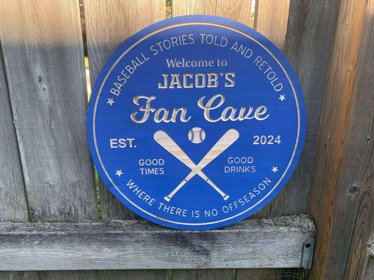 Custom Baseball Sign | Custom Name Engraving