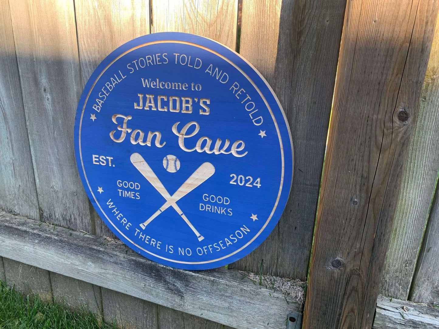 Custom Baseball Sign | Custom Name Engraving