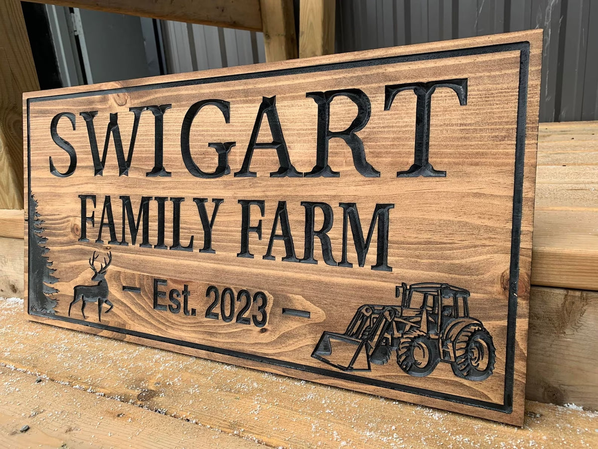 Custom Rustic Farm Sign – Samgo Woodworking