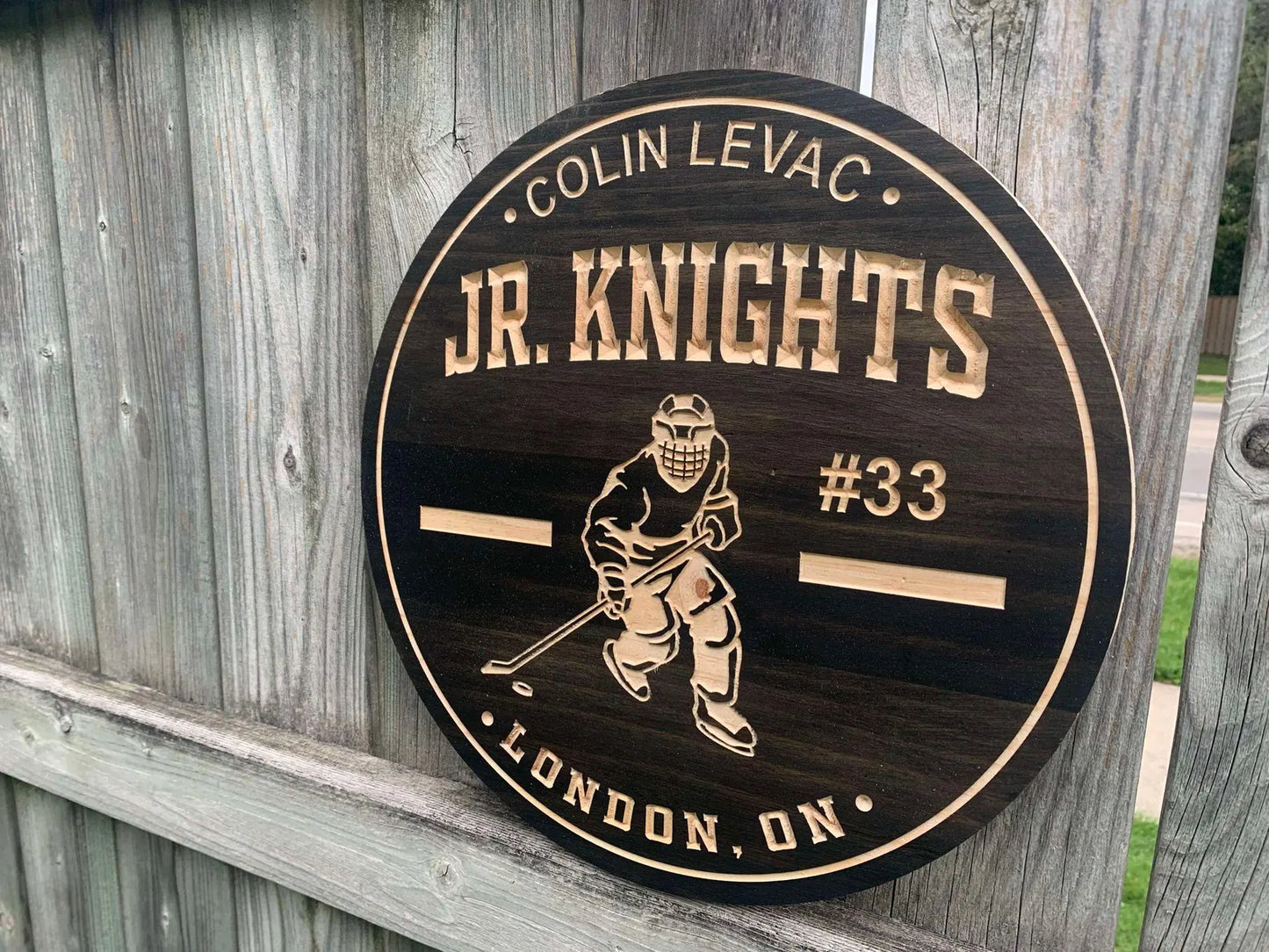 Custom Hockey Sign | Custom Name Engraving
