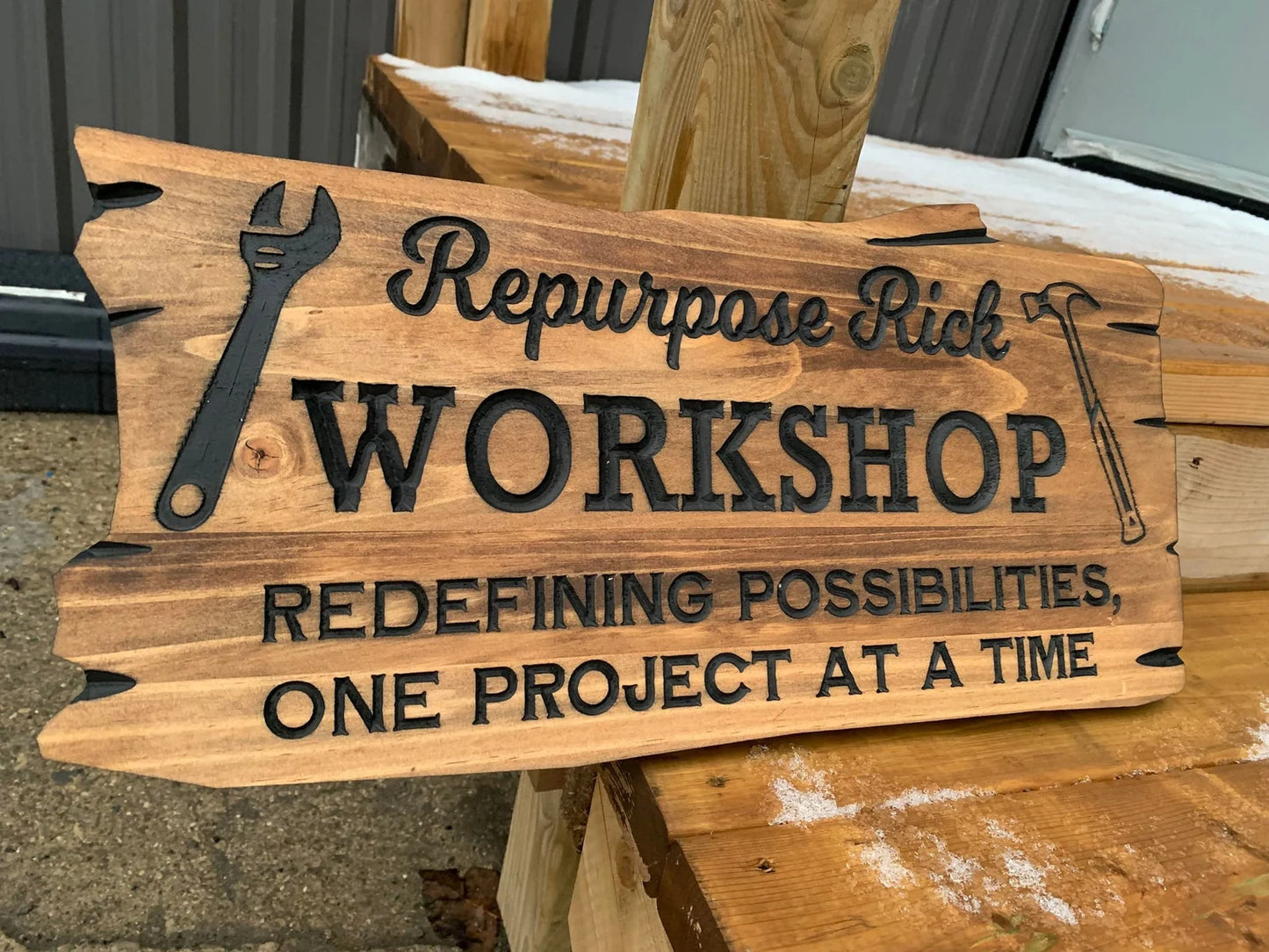 Rustic Workshop Sign
