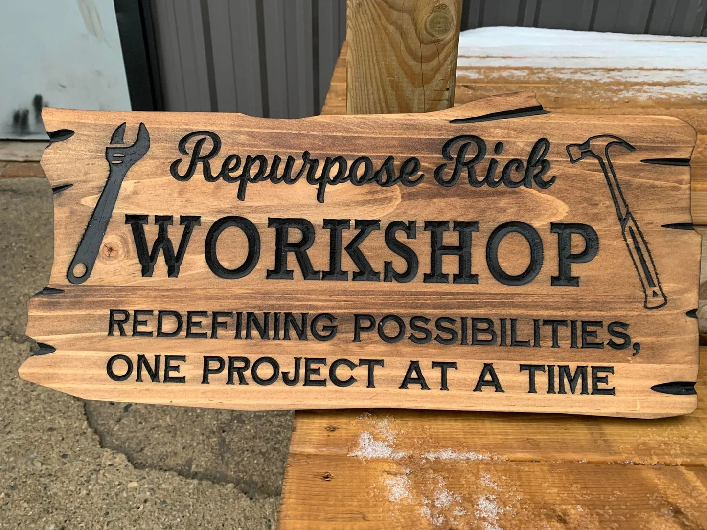 Rustic Workshop Sign
