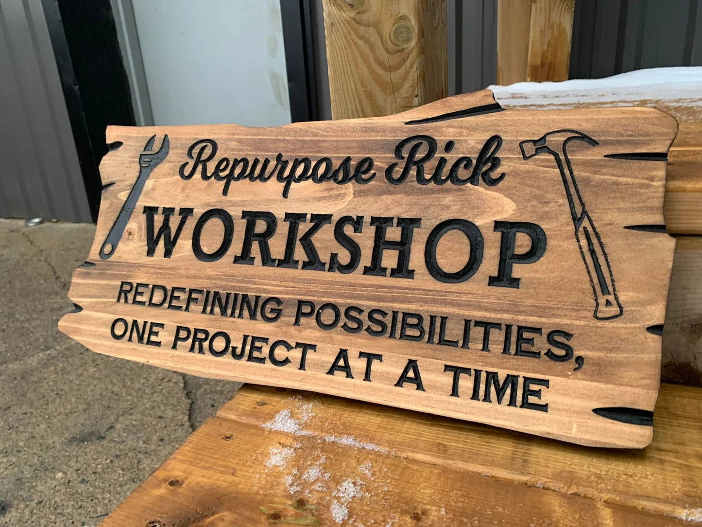 Rustic Workshop Sign