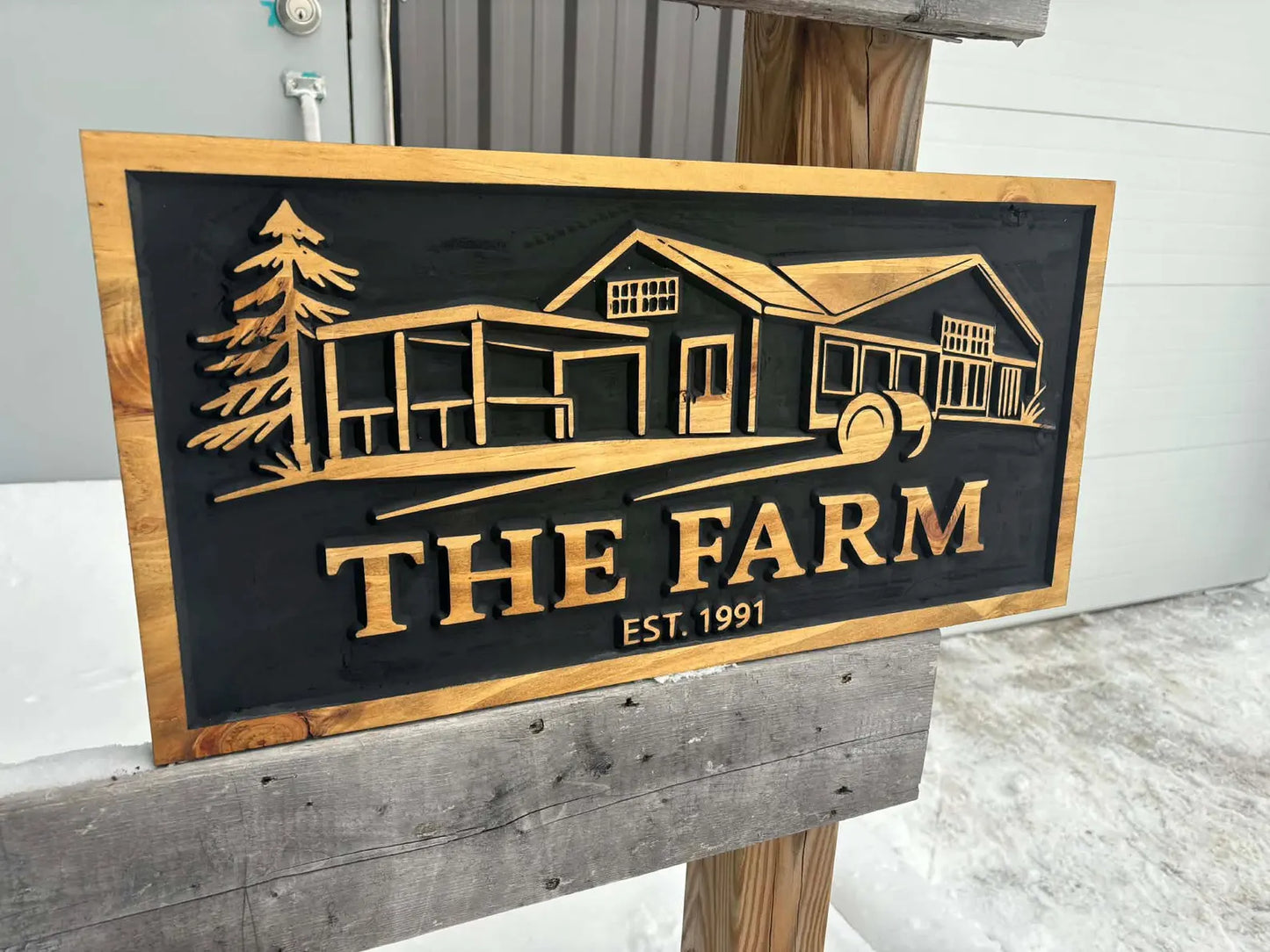 3D Farm Sign
