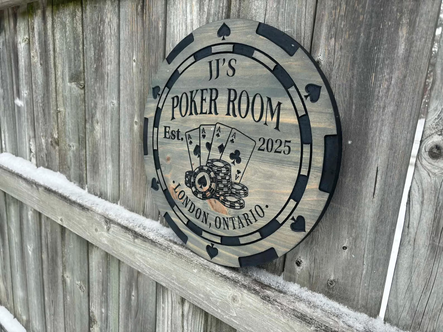 Custom Poker Room Sign