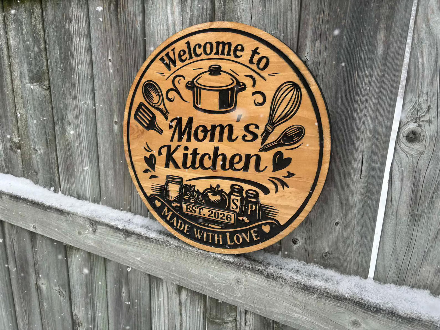 Mom's Kitchen Sign