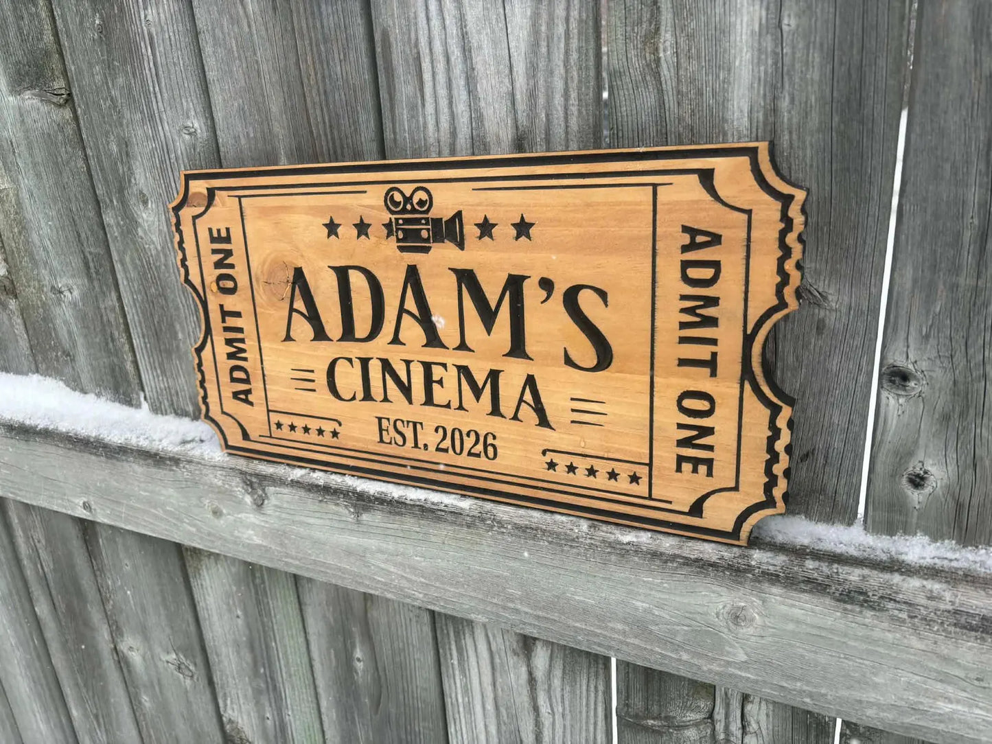 Cinema Ticket Sign