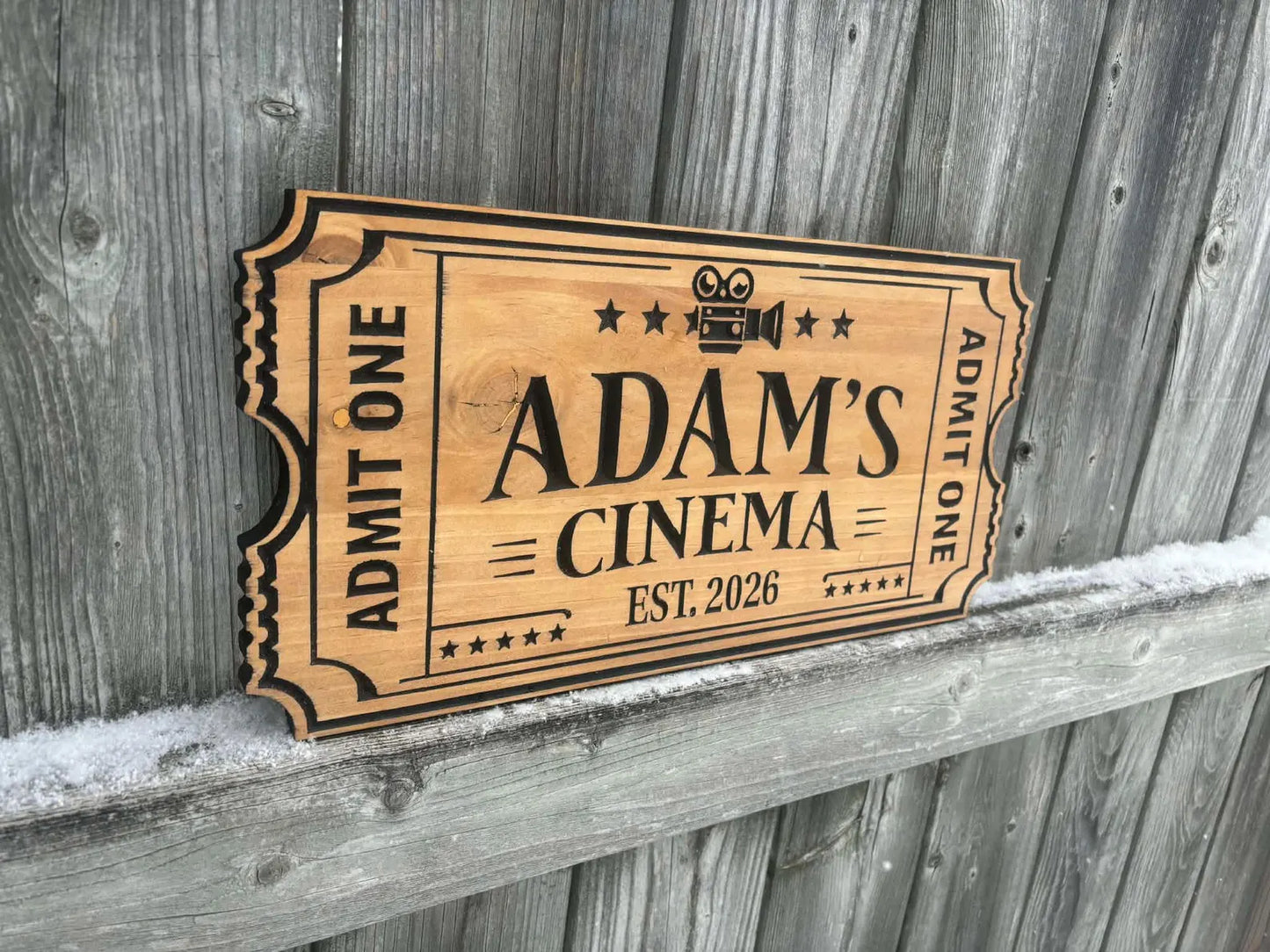 Cinema Ticket Sign