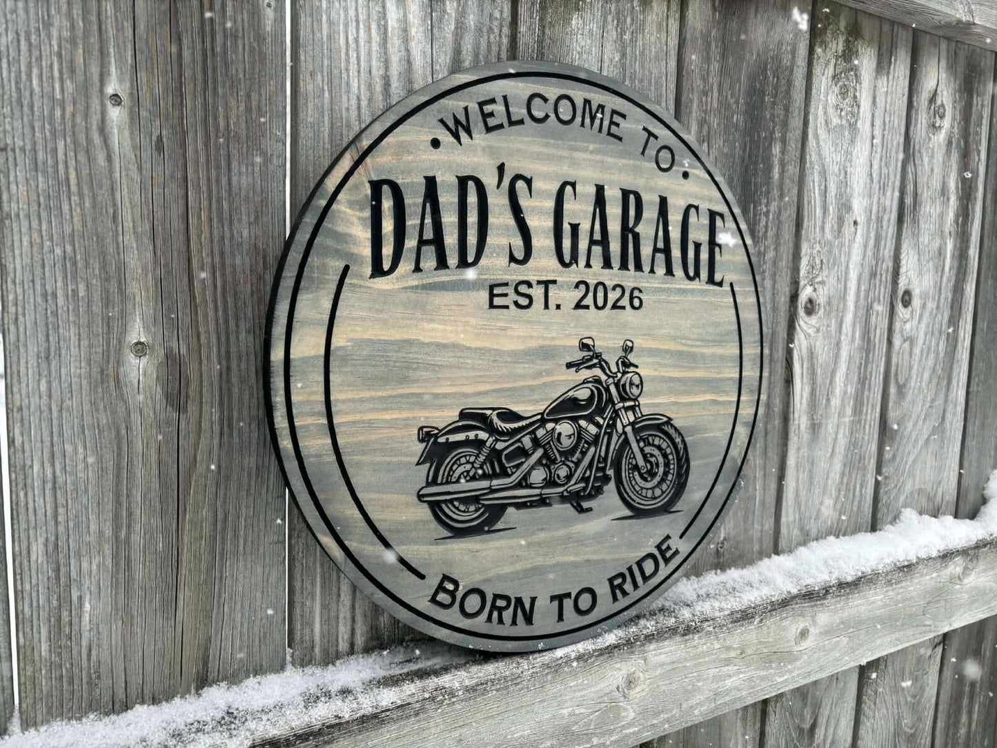 Circle Motorcycle Sign