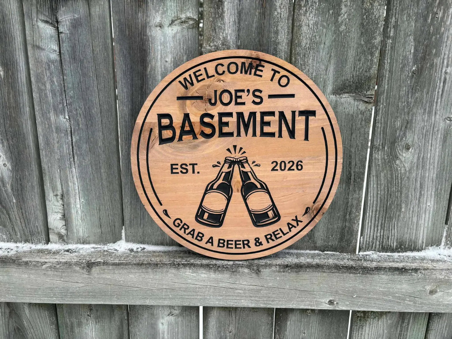 Rustic Mancave Beer Sign