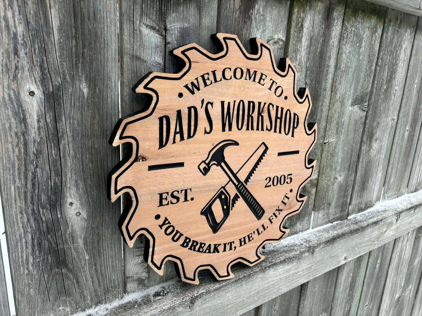 Workshop Sawblade Sign