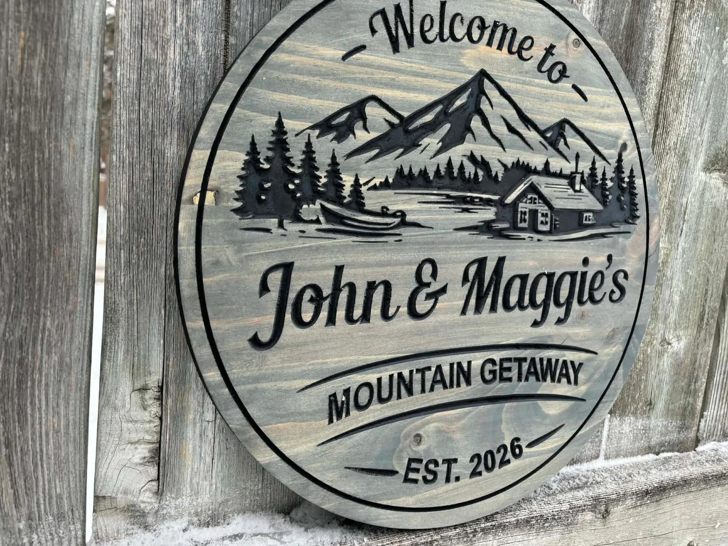 Mountain Getaway Sign