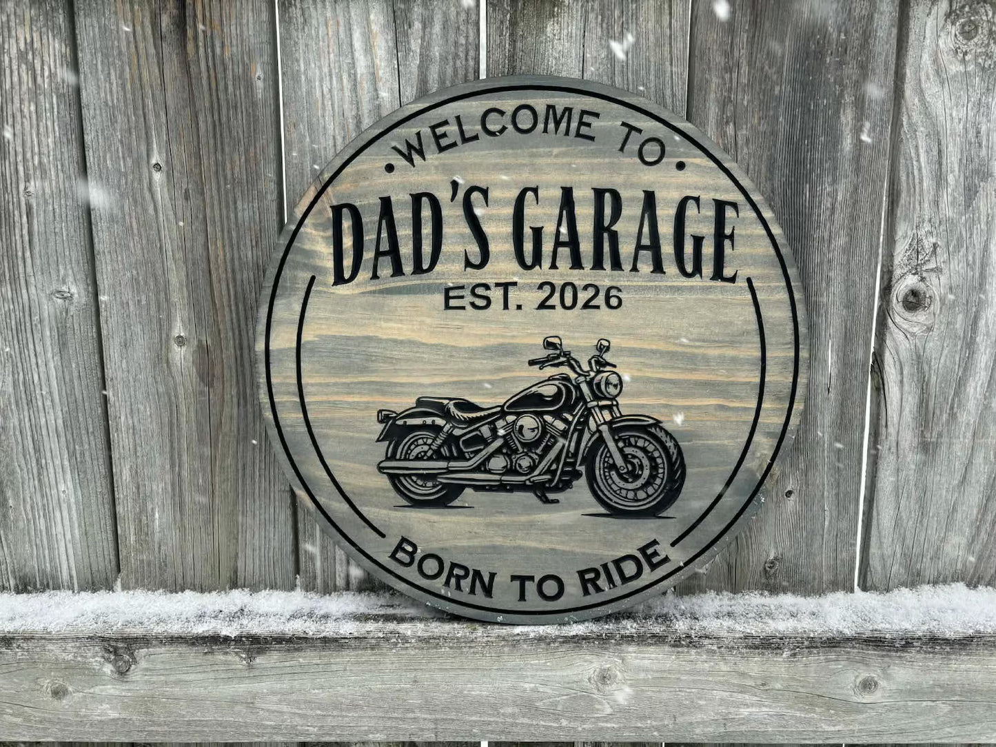 Circle Motorcycle Sign