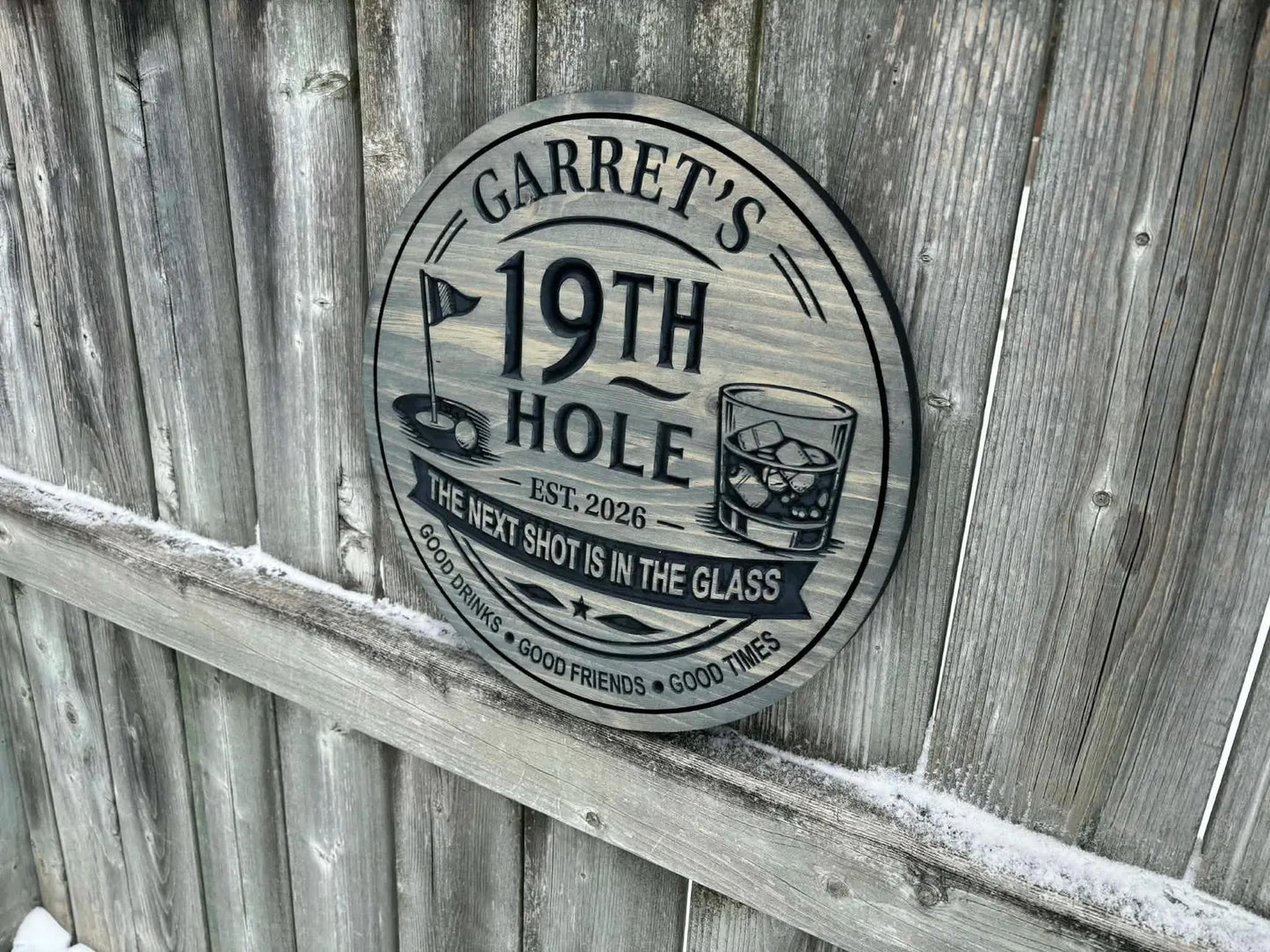 Custom 19th Hole Golf Sign