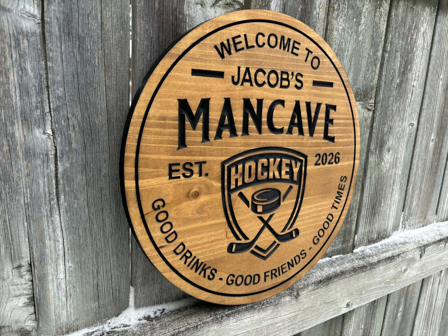 Hockey Mancave Sign