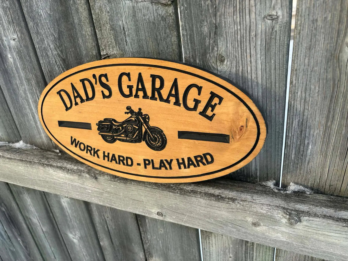 Motorcycle Garage Sign