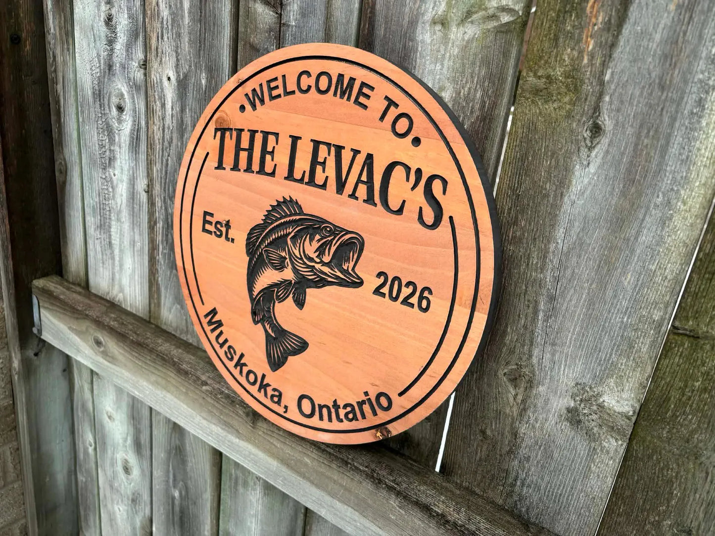 Cottage Fishing Lover Sign
