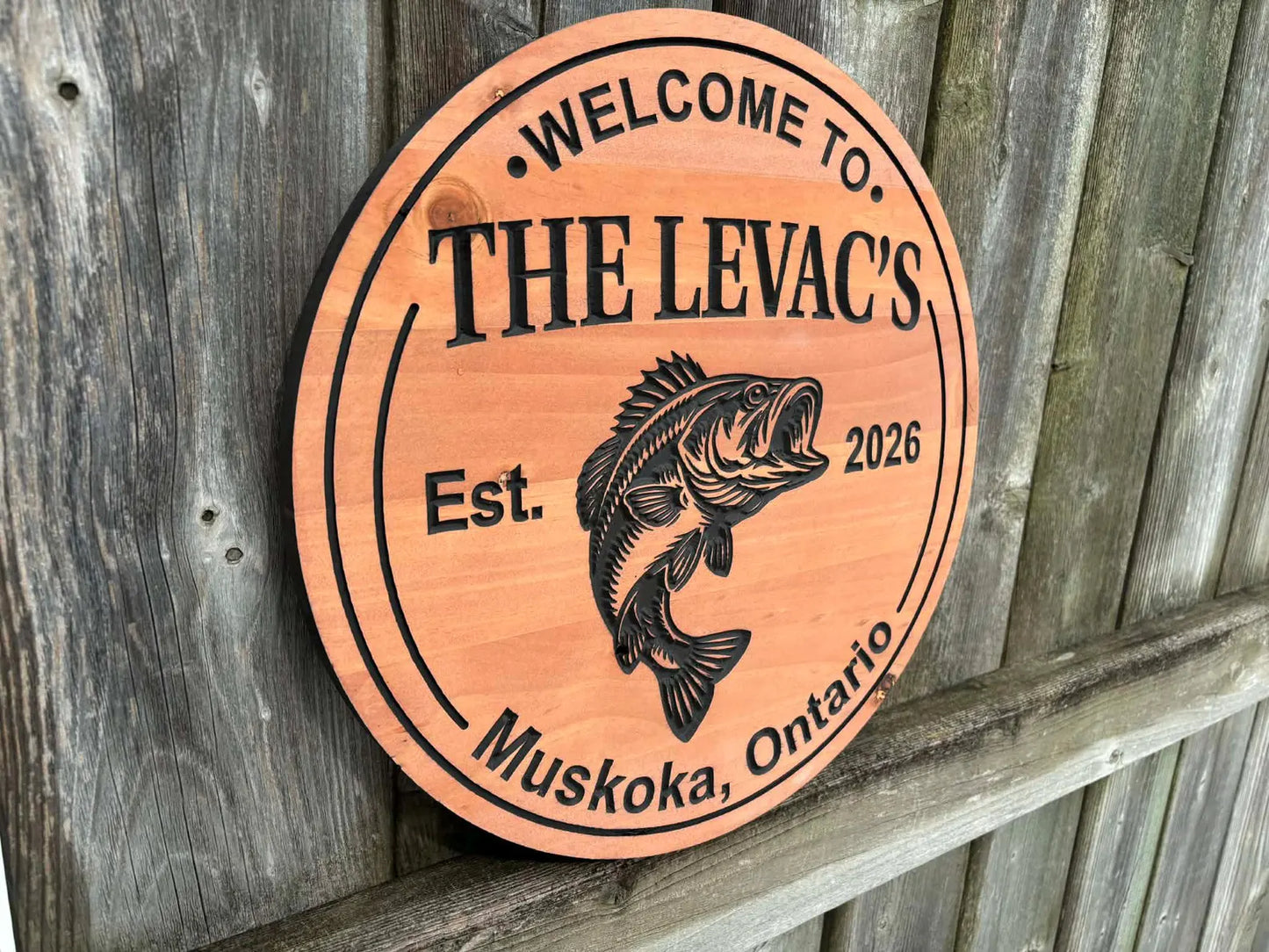 Cottage Fishing Lover Sign