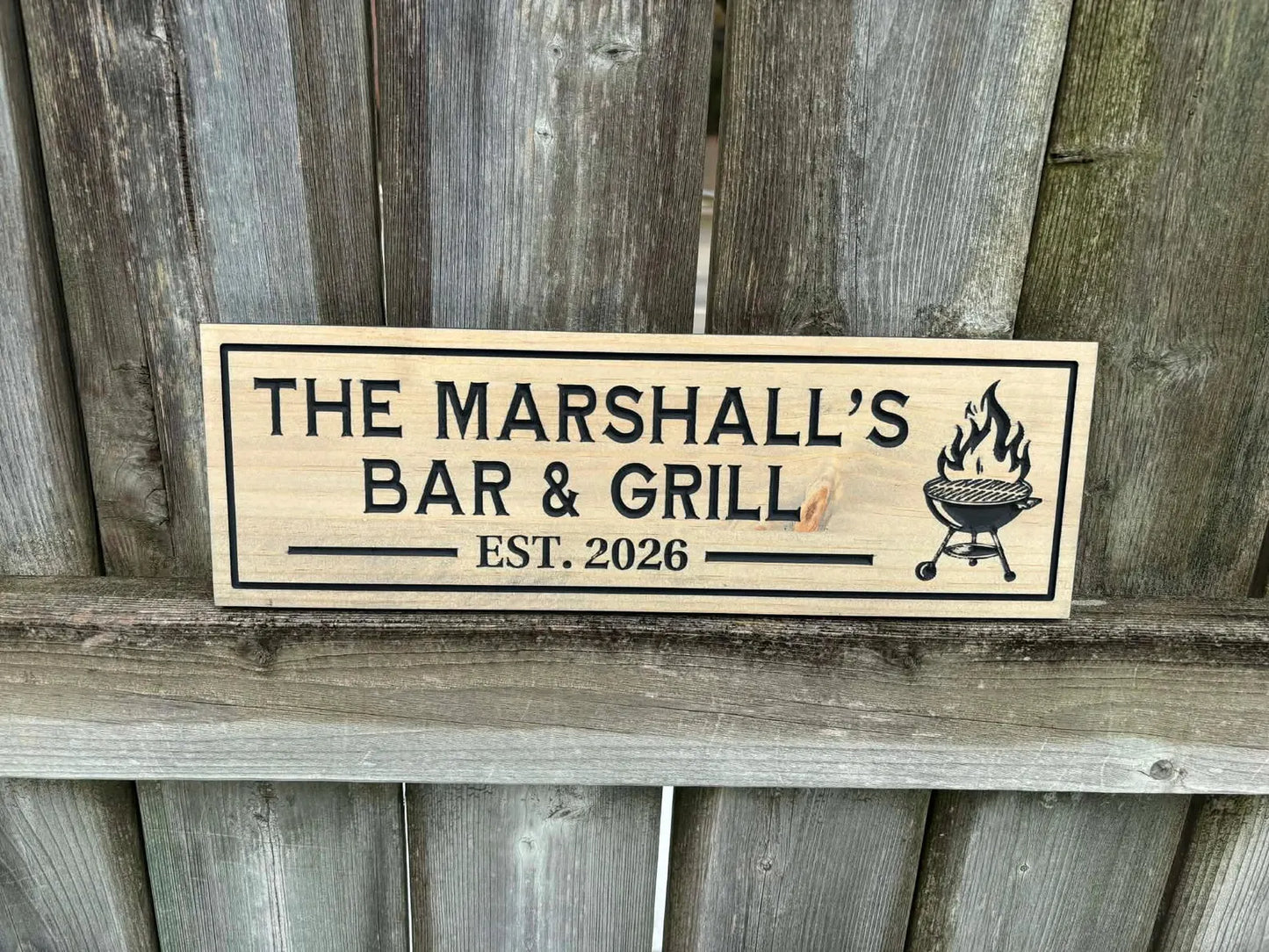 Family Name BBQ Sign