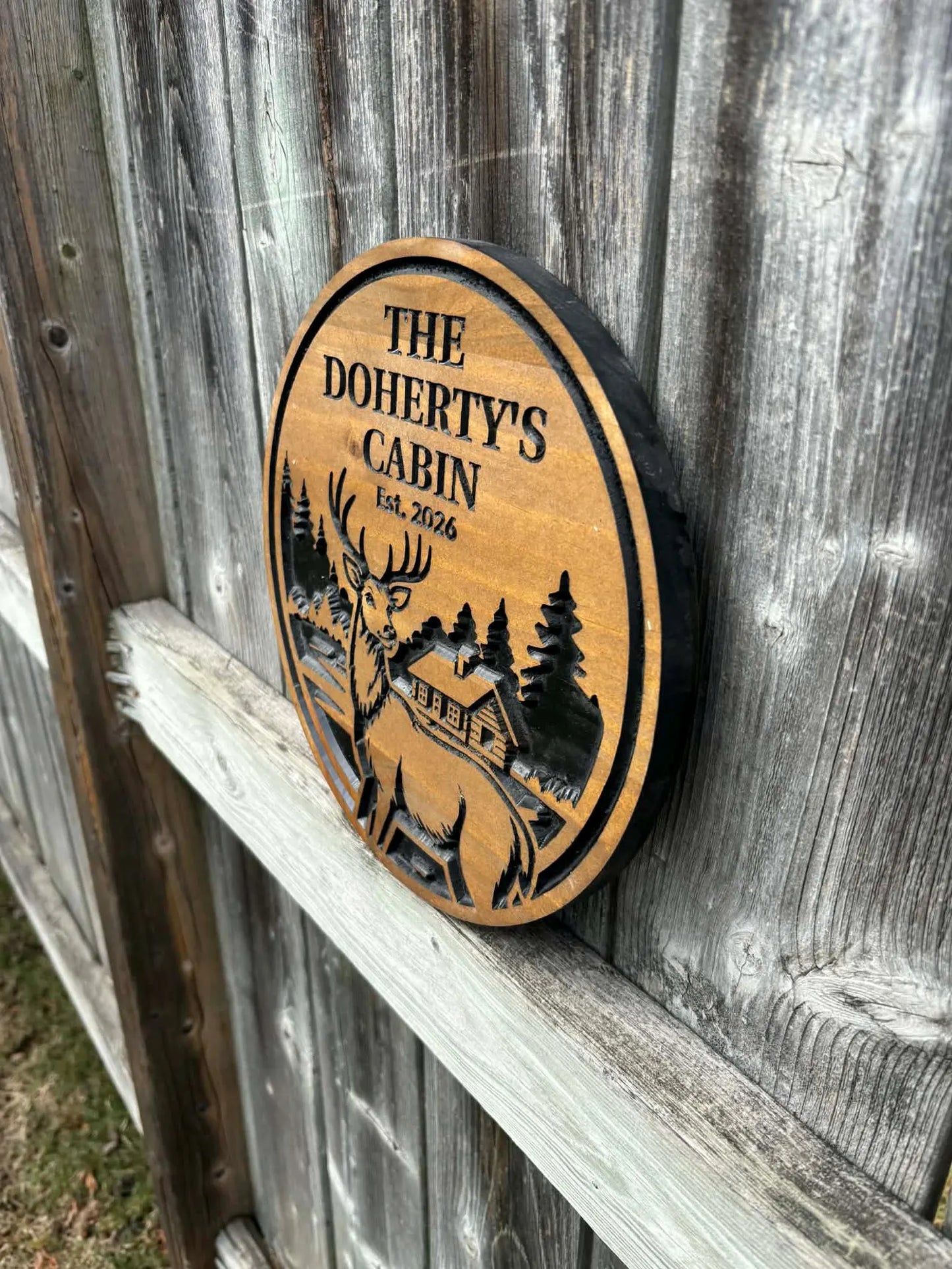 Deer Cabin Sign