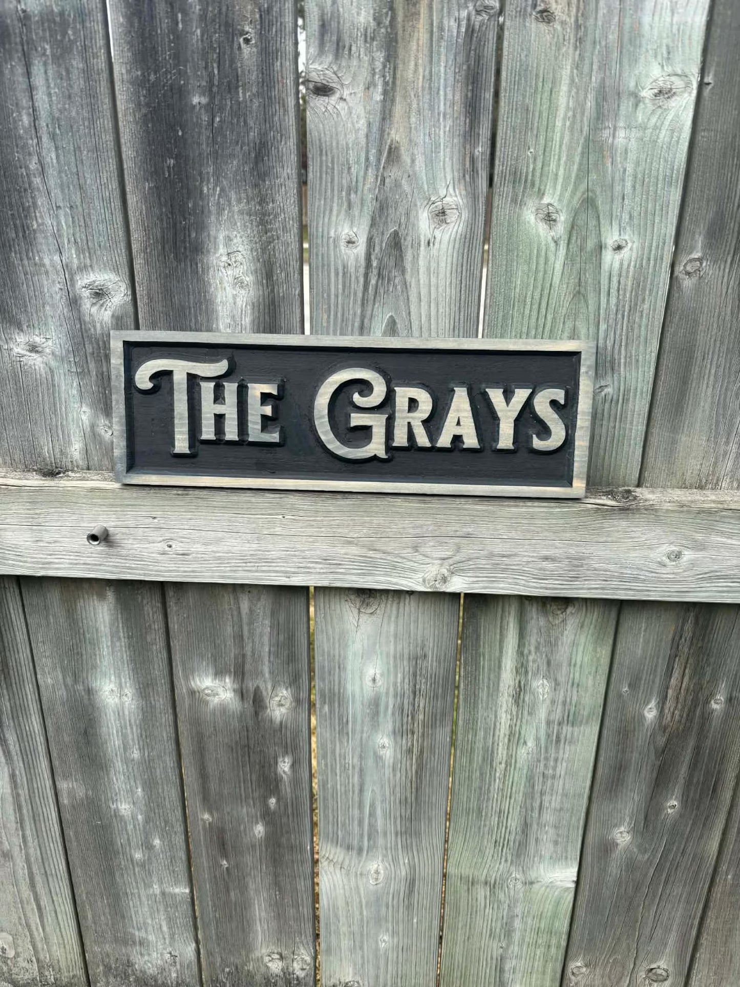 3D Family Name Sign