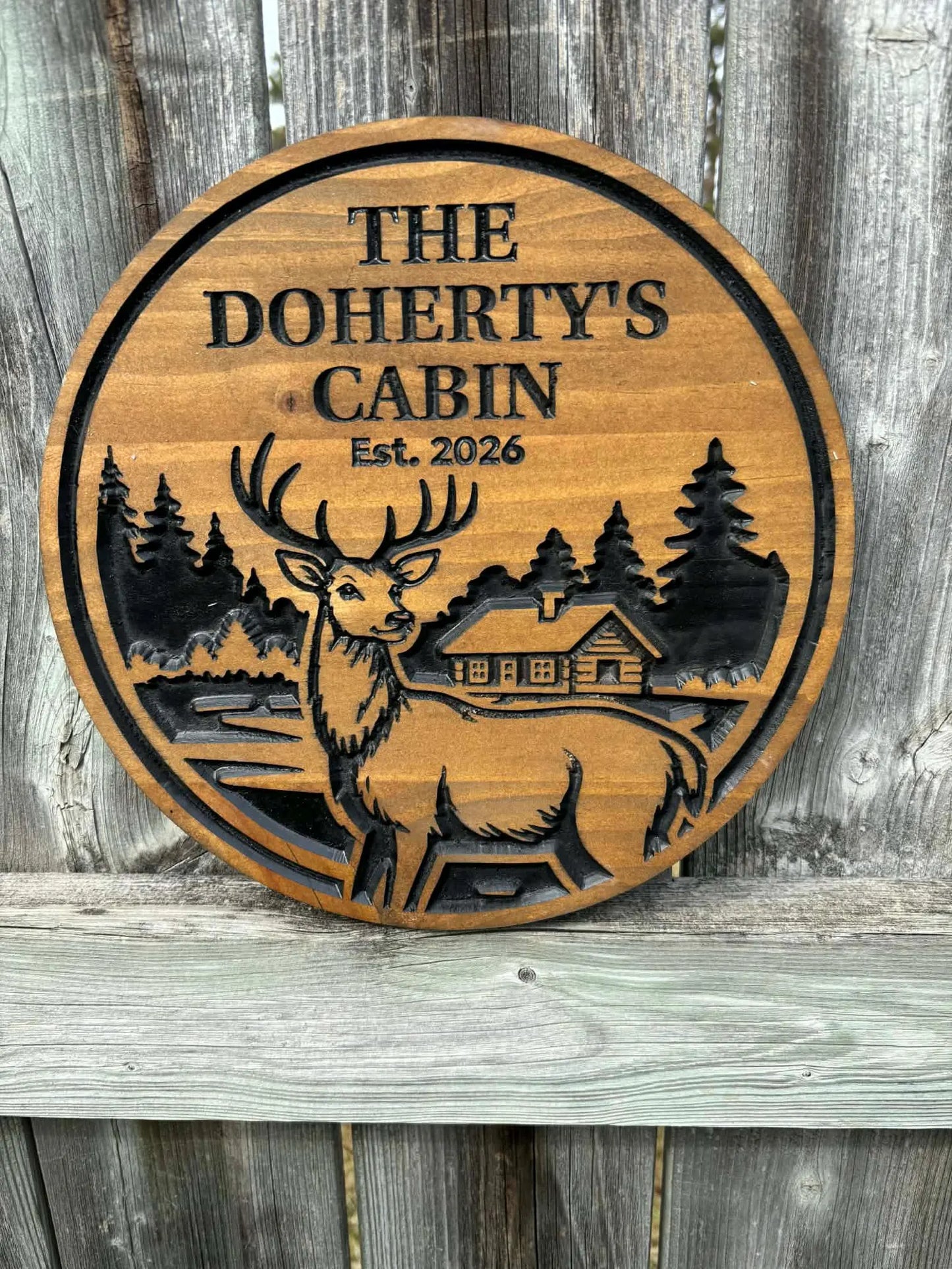 Deer Cabin Sign