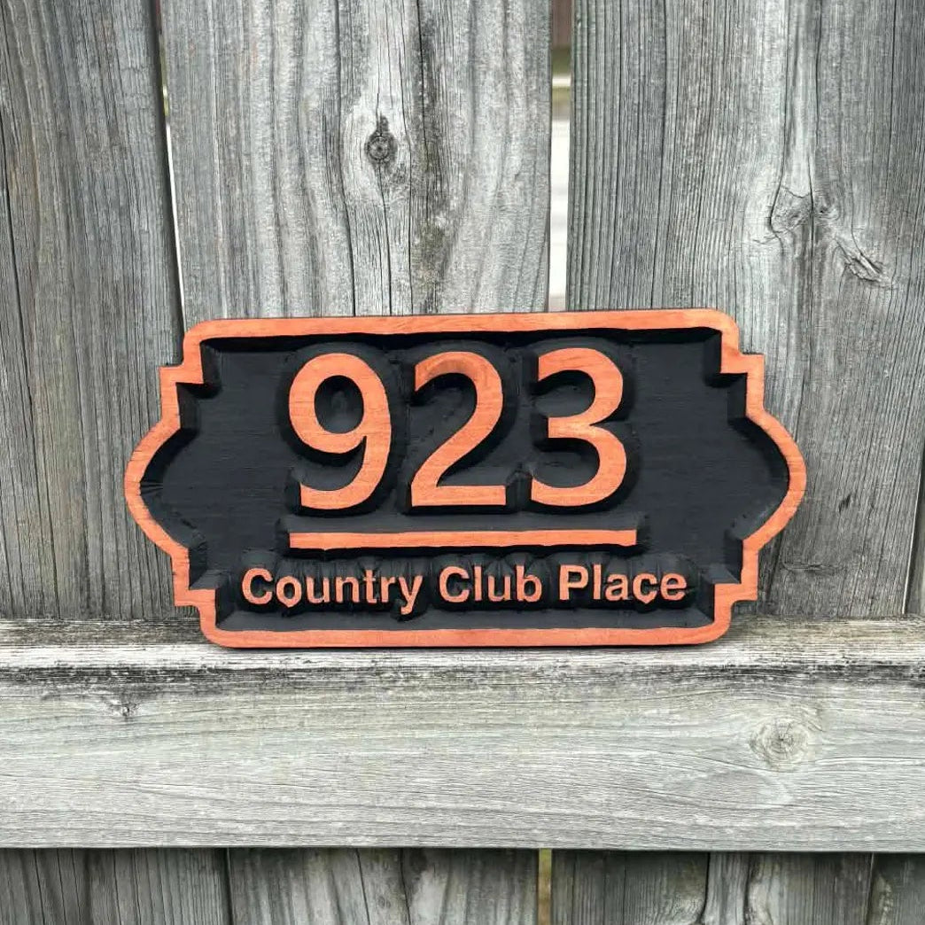 3D Address Sign
