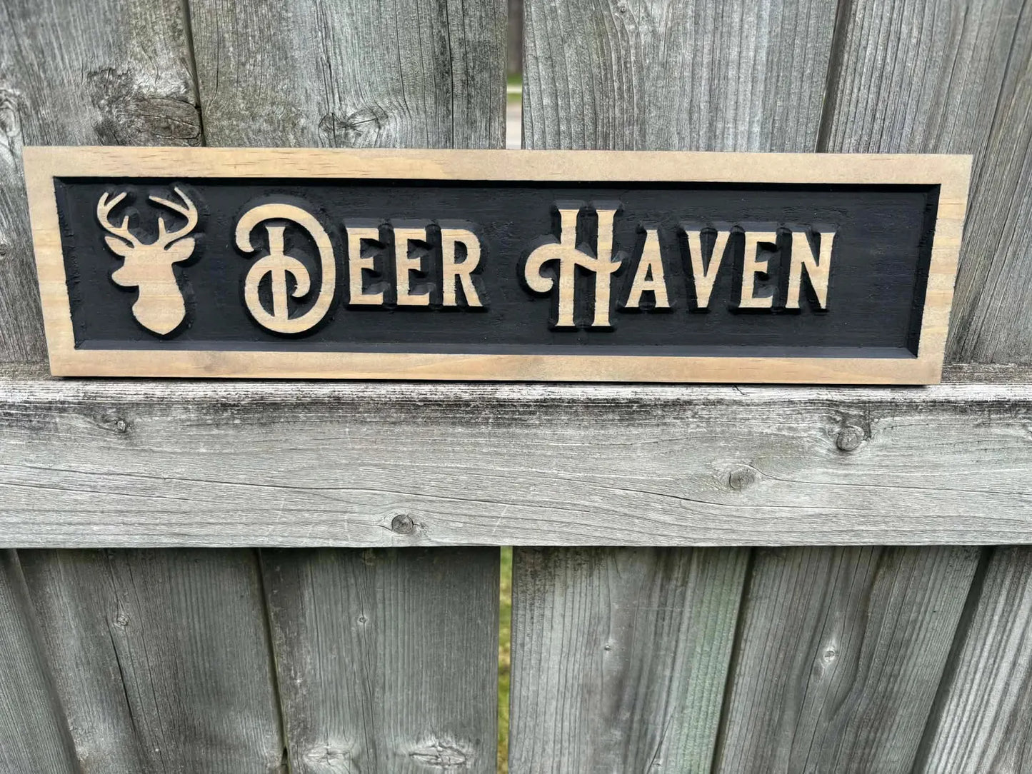 3D Deer Head Trail Sign