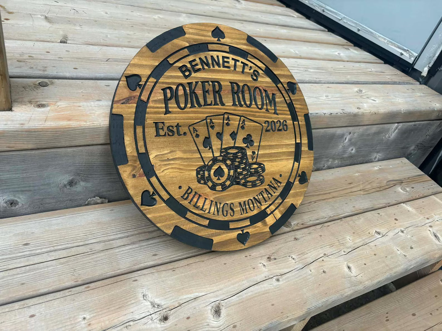 Custom Poker Room Sign