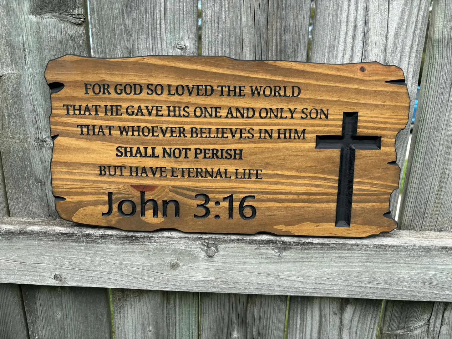 Bible Quote Rustic Sign