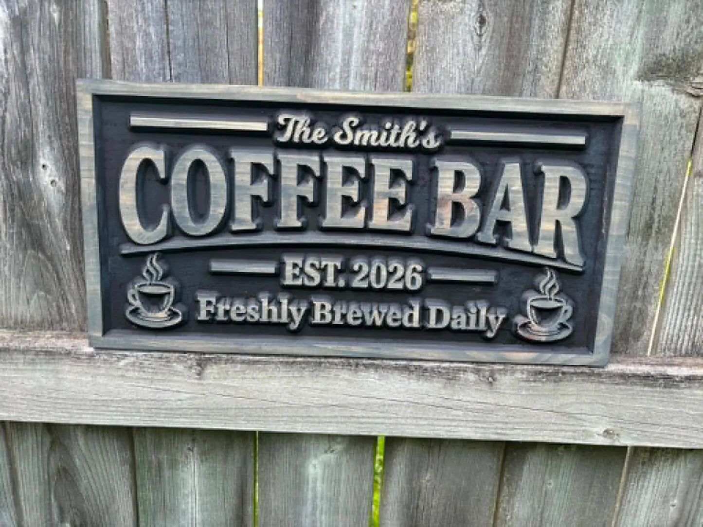 3D Coffee Bar Sign