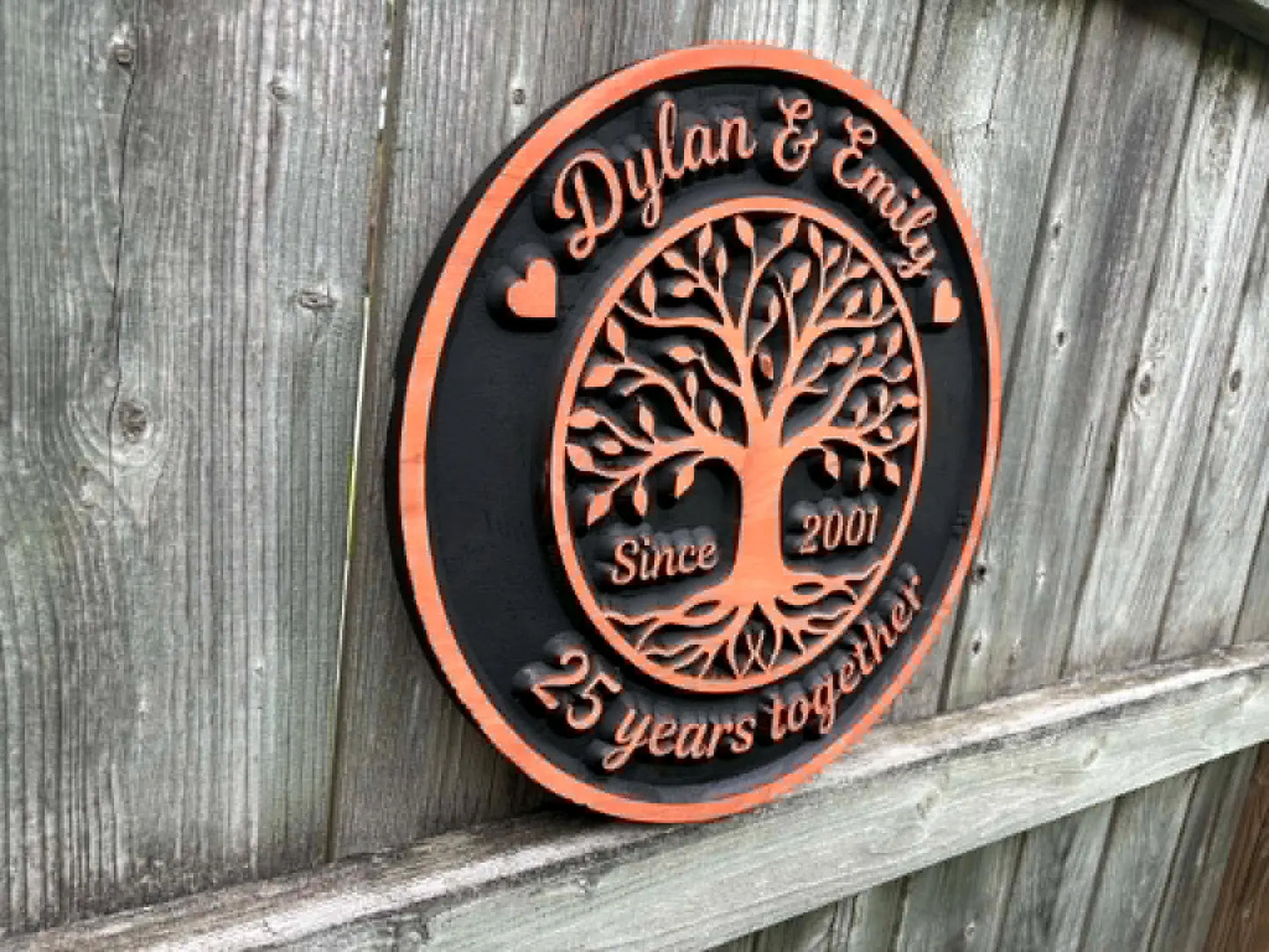 3D Tree of Life Couples Sign