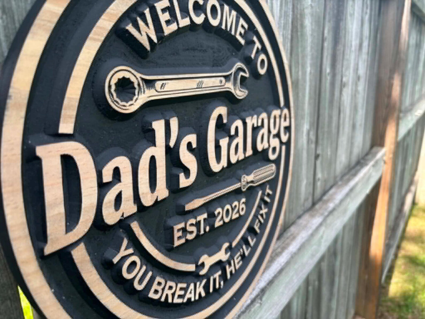 3D Workshop Sign