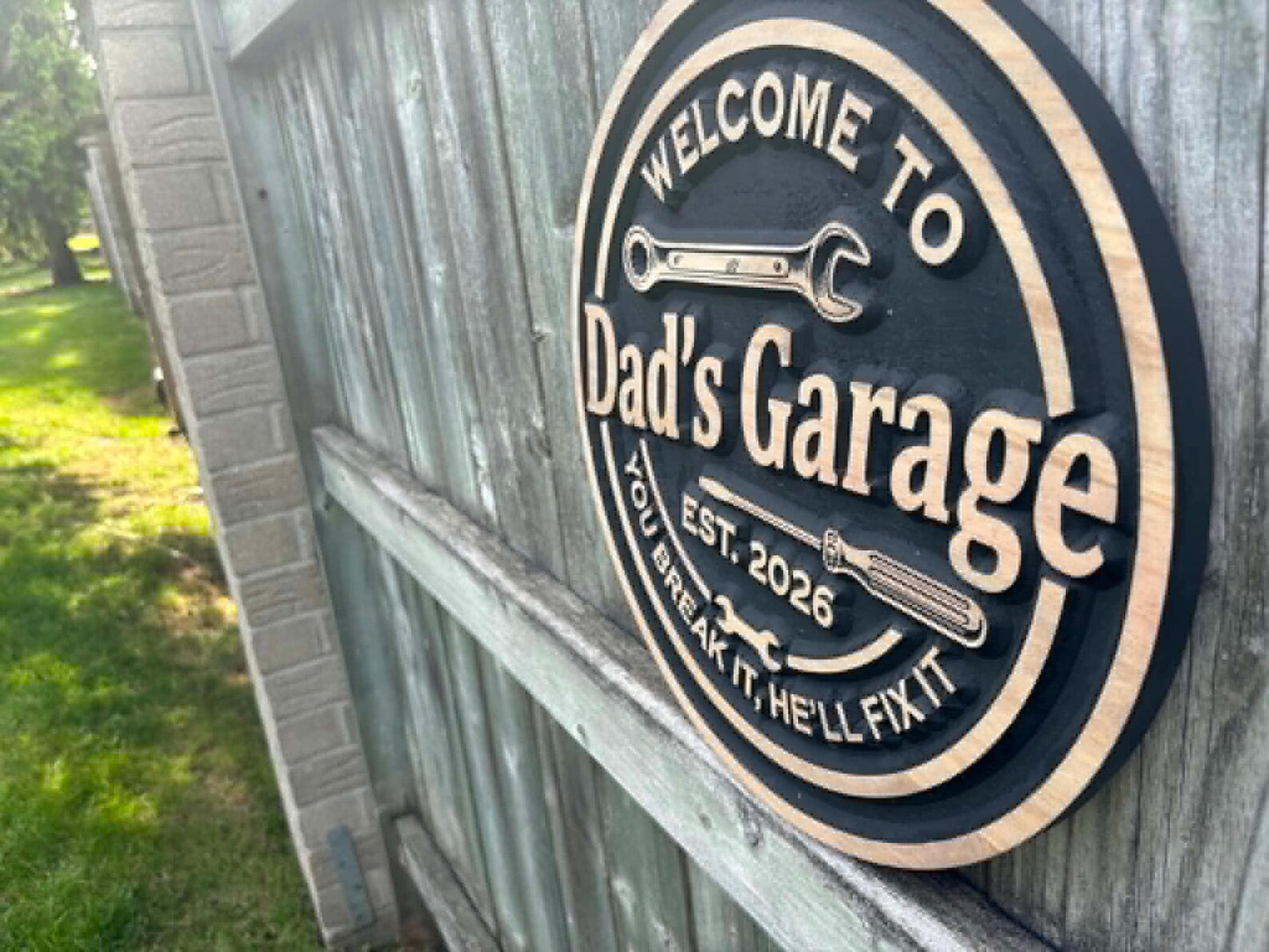 3D Workshop Sign