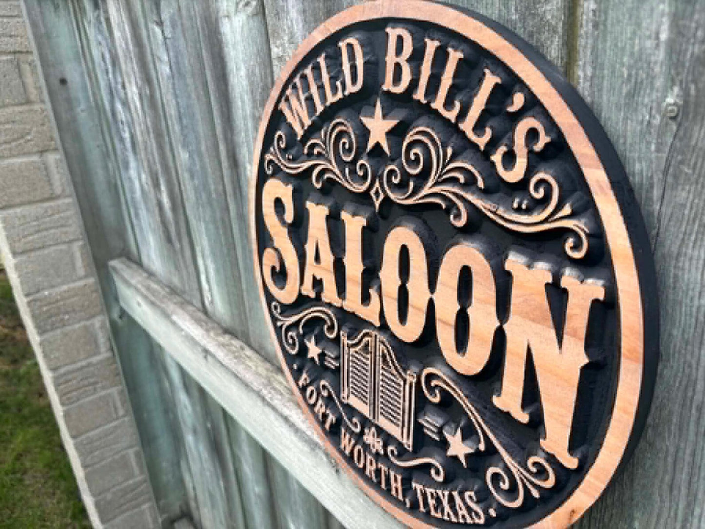 3D Saloon Sign