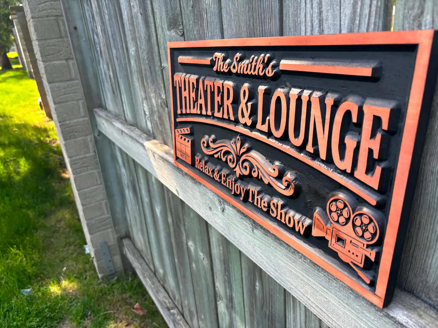 3D Theatre and Lounge Sign